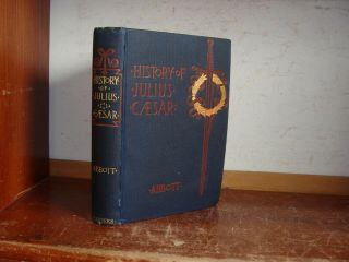 Old History Of Julius Caesar Book 1877 Ancient Rome Military Life War Pompey,