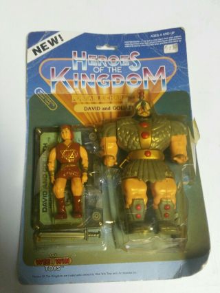 Vintage 1984 Wee Win Toys Heroes Of The Kingdom David & Goliath Action Figure