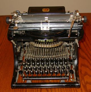Antique Rare 1901 Fox No 3 Understrike Typewriter Grand Rapids Mich