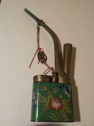 Antique Chinese Cloisonne Enamel Water Pipe