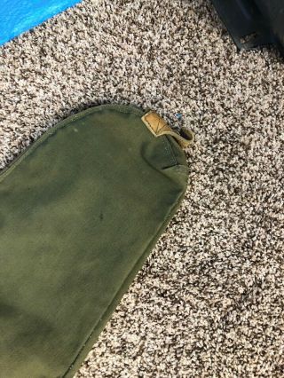 WW2 1944 - Dated U.  S.  Military M1 carbine canvas rifle bag Atlas Awning 4