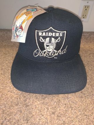 Vintage Nwt Awesome Oakland Raiders Rare Era Snapback 90s La Los Angeles