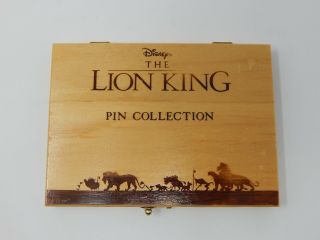 Disney The Lion King Commemorative 6 Pin Set Wood Boxed