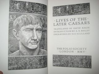 1st Edition LIVES OF LATER CAESARS David Magie FOLIO SOCIETY Ancient History 3