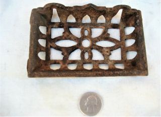 Antique Iron Wall Soap Holder Dish Circa 1870 - 1890