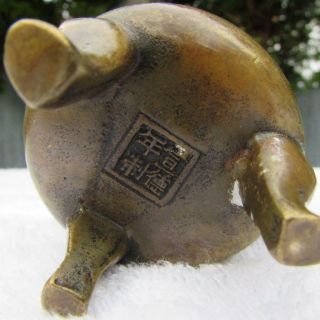 Antique 18th / 19th Century Chinese Bronze Tripod Censer - Scholars Table Xuande 6