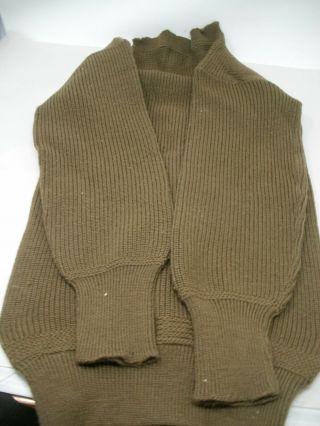 WWII AAF WOOL SWEATER 1941 BAMBERGER - REINTHAL CO.  Size 36 OLIVE GREEN 4