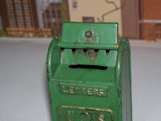 Vintage 1920 ' s Arcade Cast Iron U.  S.  Mail Box 2