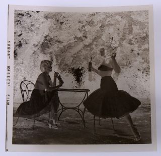 Rare 1954 Bettie Page Camera Negative Fashion Petticoat Erotica Bunny Yeager NR 3
