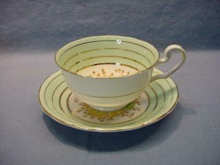 3 English Teacups & Saucers - Foley,  Royal Albert,  Victoria 8