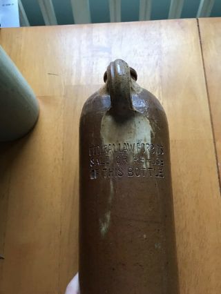 antique stoneware bottles glazed hand - thrown 3