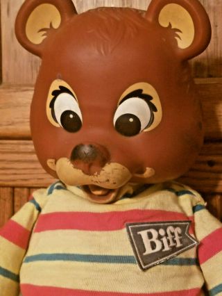 Vintage BIFF THE BEAR by MATTEL 1965 — Still Talks and His Mouth moves 2