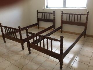 Jenny Lind Vintage Antique Spindle Beds Twin (pair)