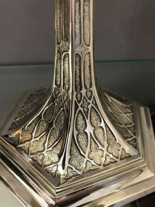 Elegant Antique German 800 Silver Gothic Chalice 8.  75 