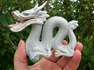 Vintage Japanese Yoshimi K Signed Porcelain Dragon With Pearl Figurine Freepost