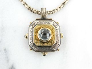 Konstantino Sterling Silver 18k Gold Vintage Classics Pendant Necklace