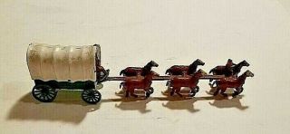 1950 ' S MOKO LESNEY STAGECOACH & HORSES COOL METAL (2 PIECE) VINTAGE TOY 2
