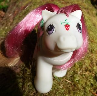 My Little Pony Vintage G1 twice as fancy baby Sugarberry Strawberry Fair Rare 3