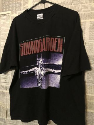 Vtg 90s Soundgarden Jesus Christ Pose Man Tag T - Shirt
