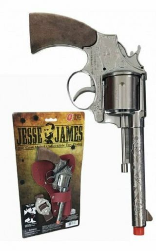 Jesse James Pistol Holster Toy Cap Gun Pistol Set Parris Manufacturing