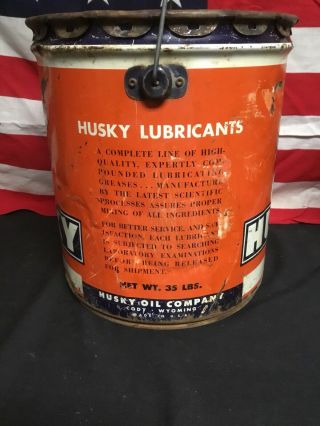 Vintage Rare Husky Large 5 Gal Oil Can 2