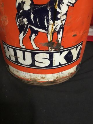 Vintage Rare Husky Large 5 Gal Oil Can 4