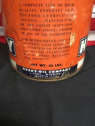 Vintage Rare Husky Large 5 Gal Oil Can 6