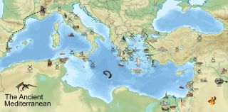 Ancient Mediterranean Map