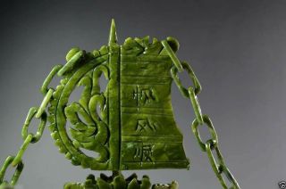 Chinese Hand Carved 100 Natural Jade Dragon statue Dragon Boat 4
