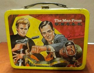 Vintage 1966 The Man From Uncle Lunchbox And Thermos