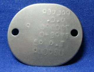 WWII 1943 USMC Lady Marine Dog Tag T.  4/43 - VERY RARE 2