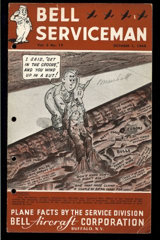 Bell Serviceman Vol.  2 19 Vintage Wwii Giveaway Comic Not In Guide 1944 Vg -