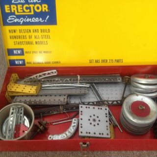 1959 Erector Set,  No.  10042 Automatic Radar - Scope Set,  By Gilbert—lots Of Parts