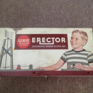 1959 Erector Set,  No.  10042 Automatic Radar - Scope Set,  by Gilbert—Lots of parts 3