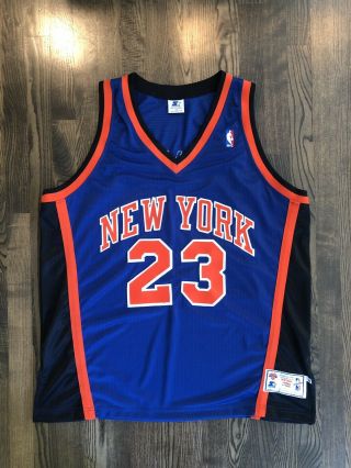 Vintage Marcus Camby 23 York Ny Knicks Authentic Starter Jersey Size 52 2xl