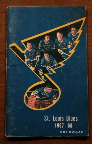 Vintage St.  Louis 1967 - 1968 Media Guide Media Book Nhl Hockey