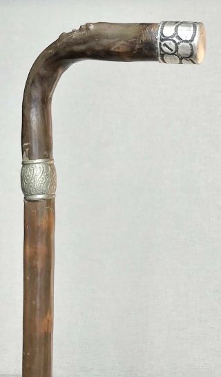 Vintage Antique 1800’ Authentic Irish Blackthorn Shillelagh Walking Stick Cane