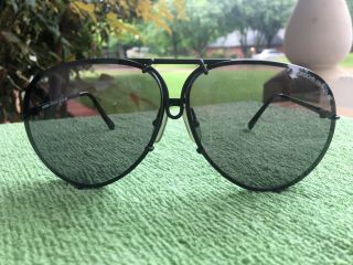 Vintage Porsche Carrera Sunglasses Model 5621 Black With Case