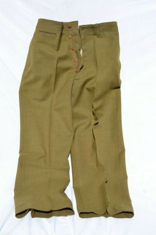 U.  S.  Army Wwii Wool Pants Us Ww2 Soldier Uniform Trousers