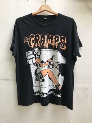Vtg 80s The Cramps Tshirt Punkrock Gothabilly Psychobilly