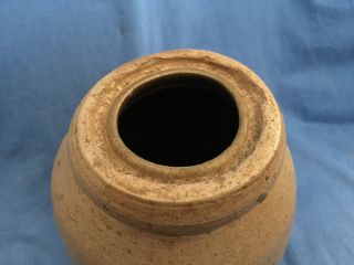Antique SALT GLAZED Wax Seal Pottery Norton Bennington Stoneware Canning Crock 3
