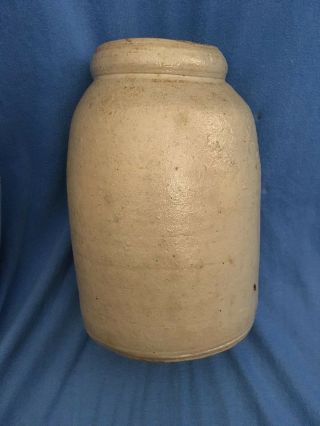 Antique SALT GLAZED Wax Seal Pottery Norton Bennington Stoneware Canning Crock 5