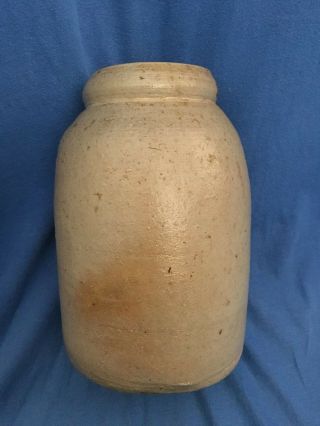 Antique SALT GLAZED Wax Seal Pottery Norton Bennington Stoneware Canning Crock 7