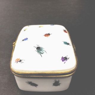 Vintage Limoges Tiffany & Co Private Stock Box Tray Lady Bug Insects Rare. 5
