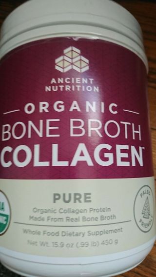 Ancient Nutrition Bone Broth Collagen Powder Pure 30 Servings 15.  9oz