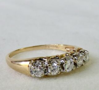 Classic.  45 Ct.  Brilliant Cut Diamond Wedding Anniversary Band Ring 14k Gold