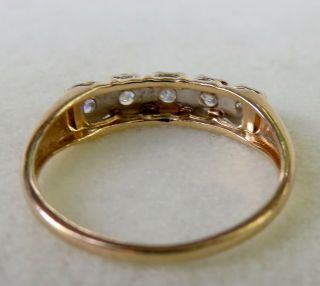 CLASSIC.  45 CT.  BRILLIANT CUT DIAMOND WEDDING ANNIVERSARY BAND RING 14K GOLD 4