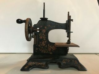 Vintage Casige German Toy Hand Crank Miniature Sewing Machine