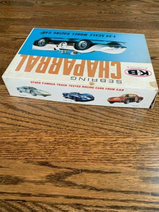 Vintage K&B Aurora Chaparral Slot Car Kit.  Never Opened 11