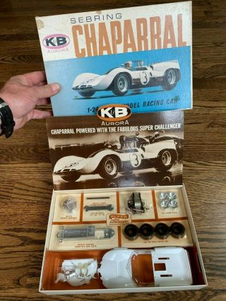 Vintage K&b Aurora Chaparral Slot Car Kit.  Never Opened